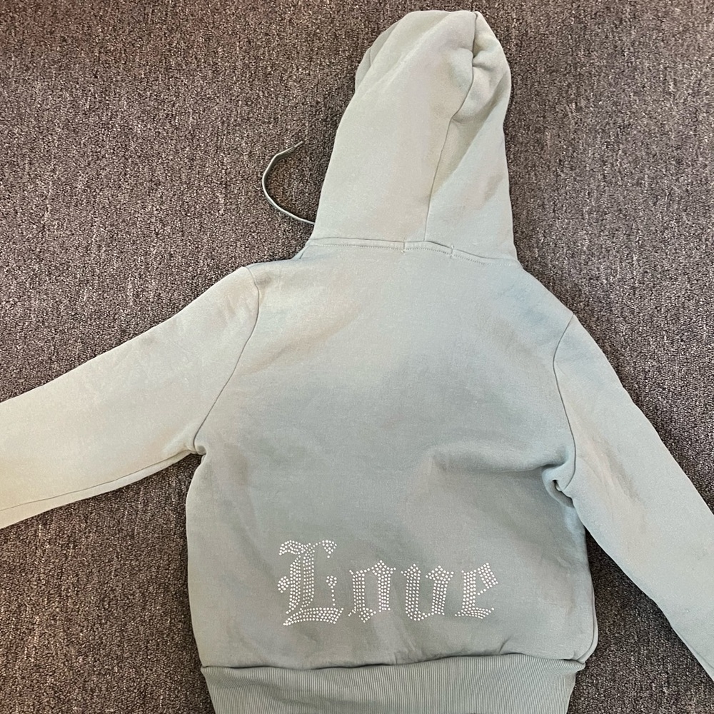 Kids Sage Green Hoodie and Jogger Set - Picture 6 of 7